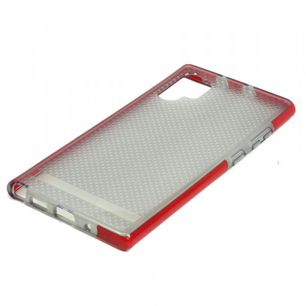 Wholesale Galaxy Note 10+ (Plus) Mesh Armor Hybrid Case (Red)